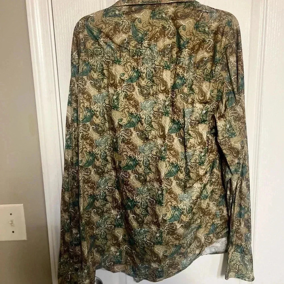 Mosaic Long Sleeve Button Down - Picture 6 of 7